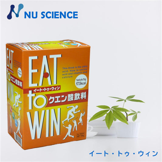 EAT to WIN クエン酸サイクル飲料 カルシウム マグネシウム 5gx30包 150g入り ニューサイエンス